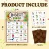 CTLHKY Insect Bingo Games Cards, Bug Party Bingo Cards, Insect Theme Game Decor, Outdoor Adventure Games Kit for Camping Party, Camping Game for Adults Family Activity Supplies -A05 view 2