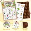 CTLHKY Insect Bingo Games Cards, Bug Party Bingo Cards, Insect Theme Game Decor, Outdoor Adventure Games Kit for Camping Party, Camping Game for Adults Family Activity Supplies -A05 view 3