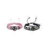 rgwtgkyh Sun and Moon Touch Bracelets for Couples Leather Couples Bracelets for Friendship Relationship Promise Best Friends Bff Adjustable Couples Matching Jewelry Gifts (black&pink) view 1