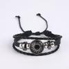 rgwtgkyh Sun and Moon Touch Bracelets for Couples Leather Couples Bracelets for Friendship Relationship Promise Best Friends Bff Adjustable Couples Matching Jewelry Gifts (black&pink) view 2
