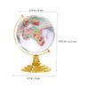Angoily World Map Crystal Globe Desk Decor Office Decor Rotating Desktop Globe Base Ornaments view 2