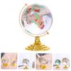 Angoily World Map Crystal Globe Desk Decor Office Decor Rotating Desktop Globe Base Ornaments view 3