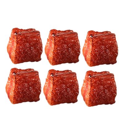Abaodam 6pcs Vegan Roast Beef Model Fake Food Decor for Kitchen Restaurant and Museum