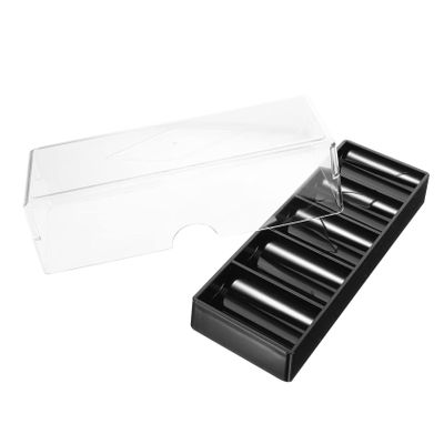 Milisten Multi-function Poker Chip Holder Acrylic Chip Case Carrying Case for Poker Night Compartments for Dealer