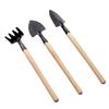 Gogogmee 1set Mini Gardening Tools for Boys and Girls Lightweight Wooden Handle Gardening Tools for Transplanting Flower Vegetable Planting to Parent Relationship view 1