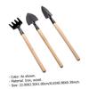 Gogogmee 1set Mini Gardening Tools for Boys and Girls Lightweight Wooden Handle Gardening Tools for Transplanting Flower Vegetable Planting to Parent Relationship view 2