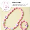BESPORTBLE 2pcs/set Kids Jewelry Making Kit Beads Bracelets Unicorn Necklace for Girls view 3