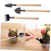 Abaodam 1set Mini Garden Tools Set Wooden Handle Multipurpose Gardening Tools for Boys and Girls Lightweight and Easy to Use for Planting Flowers and Vegetables view 4