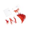 Alasum 1set Action Figure Stand Set Fire Special Effect Bracket for Display Flexible Mannequin Holder view 1
