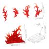 Alasum 1set Action Figure Stand Set Fire Special Effect Bracket for Display Flexible Mannequin Holder view 2