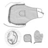 BESPORTBLE Boy Girl Cooking Apron Set Hat Cooking Mitt and Pot Holder Kitchen Pretend Play Costume for Boys and Girls for Baking Activities and Play Kitchens view 1