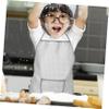 BESPORTBLE Boy Girl Cooking Apron Set Hat Cooking Mitt and Pot Holder Kitchen Pretend Play Costume for Boys and Girls for Baking Activities and Play Kitchens view 4