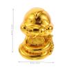 Abaodam 2pcs Cute Snake Year Piggy Bank for Kids Unbreakable Money Box Decorative Coin Bank for Home Office Gold-Plated Design view 2