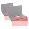 Ciieeo 2pcs Portable Wet Tissue Storage Box Wet Napkin Case Cover Capacity Wipes Holder for Home and Travel Reusable Design for view 1