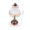 BESPORTBLE Doll House Miniature LED Desk Lamp Switch European Style Table Lamp for 1:12 Scale Dollhouse Decor for Mini House Accessories and Lighting view 2