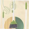IMIKEYA 1set Cartoon Dustpan and Broom for Boy Girl Cleaning Tools Safe for Indoor and Outdoor Role Play Includes Cute Shovel and Brush view 2