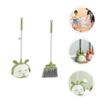 IMIKEYA 1set Cartoon Dustpan and Broom for Boy Girl Cleaning Tools Safe for Indoor and Outdoor Role Play Includes Cute Shovel and Brush view 3