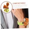 BESPORTBLE Squirrel Slap Bracelet for Boys and Girls Soft Animal Wrist Band Toy for Birthday Parties Halloween Classroom Prizes and Fun Festivals Cute Design view 4