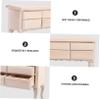 Alasum 1pc Miniature Desk Model Dollhouse Furniture for Decor Compact Room Accessory Realistic Design for Miniature Scenes view 2