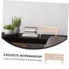 Alasum 1pc Miniature Desk Model Dollhouse Furniture for Decor Compact Room Accessory Realistic Design for Miniature Scenes view 3