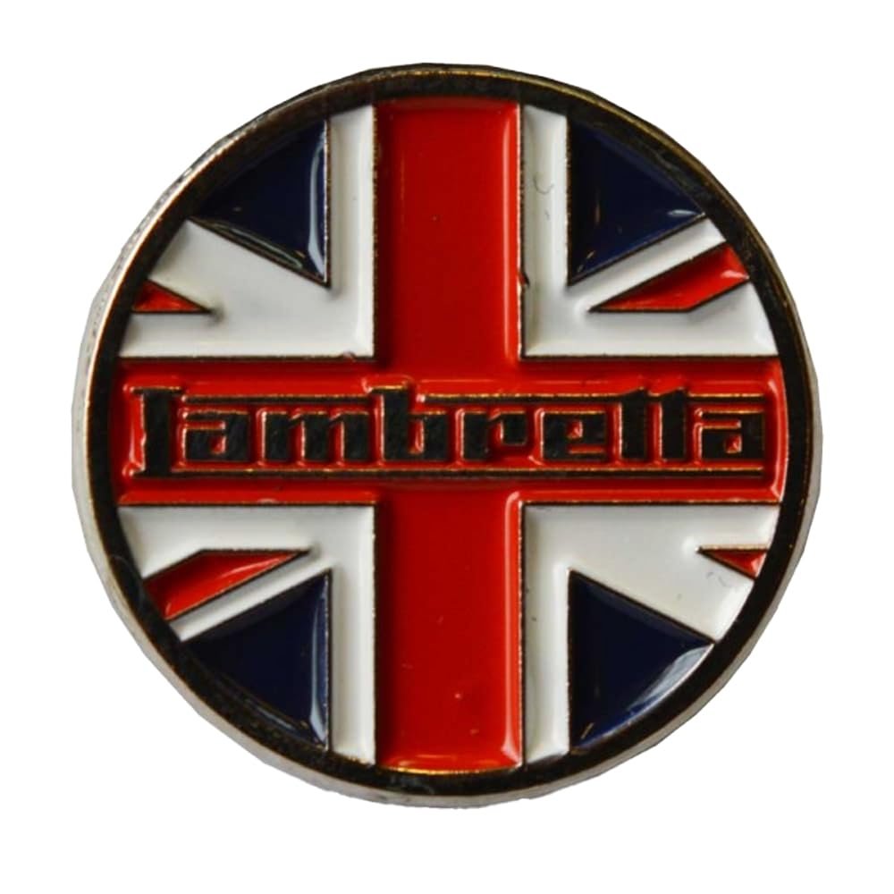 Lambretta UK Pin Button (One Size) (Red/White)