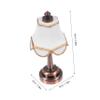 BESPORTBLE Doll House Miniature LED Table Lamp Switch European Style Desk Lamp for Mini House Decor and Accessories for Dollhouse Supplies and Display view 2