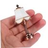 BESPORTBLE Doll House Miniature LED Table Lamp Switch European Style Desk Lamp for Mini House Decor and Accessories for Dollhouse Supplies and Display view 3