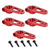 5PCS Aluminum Alloy 31Mm 25T Steering Servo Arm Horn for Futaba Sakura D4 1/10 RC Drift Car Crawler Parts(Red) view 1