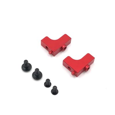 AQWBTYD RC Car Upgrade Parts for WLtoys 1/14 144010 144001 144002 1/12 124016 124017 124018 124019 RC Car Metal Upgrade Servo Mount Modified Replacement Parts(Red)
