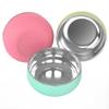 Bella's Friends Stainless Steel Baby Bowls with Silicone Sleeve 3 Pack, 5 for Toddlers Kids Feeding, Non-Slip, Non-Toxic, Mess-Free, Dishwasher Safe, Fit High Chair Size view 1
