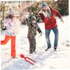 Toyvian 2pcs Maker Clips Creative Handle Shape Tools for Outdoor Fighting Toy for Boys and and Snowman Designs Keeps Hands Warm and Clean view 4