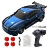 Authticar Remote Control Drift Car, 2.4GHz 4 Wheels Driver Mini Full Proportional Model Vehicle with LED Lights, Racing Sport Toy for Adults s s Teen (Blue) view 1