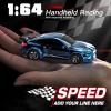 Authticar Remote Control Drift Car, 2.4GHz 4 Wheels Driver Mini Full Proportional Model Vehicle with LED Lights, Racing Sport Toy for Adults s s Teen (Blue) view 2