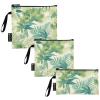 linqin Dreamy Sea Green Fern 3-Pack Reusable Snack Bags Multi-Use Emergency Food Bag for Camp Friends and Gear view 1