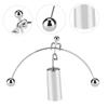 Toyvian Iron Weightlifting Cylinder Desktop Ornament Man Tumbler for Home/Office Decor Fun Science Motion Toy for Ages view 3