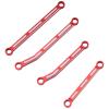 RC Spare Part Compatible with Traxxas for TRX4M 1/18 RC Crawler Car Upgrades Parts 8Pcs Metal High Clearance Suspension Link Rod Set 9749(Red) view 3