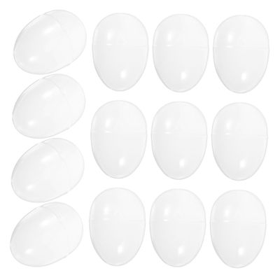 DECOMELODY 20pcs DIY Blank Easter Eggs Paintable Eggs for Creative Boys and Girls Openable Design for Hidden Surprises for Spring Decorations and Craft Projects