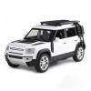 1 24 for Defender 110 SUV Alloy Diecast Metal Scale Car Model Collection Sound Light Off-Road Vehicles Car Gifts Simulation Vehicle Playset(White) view 1