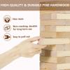 Aivalas Medium Tumble Tower 60PCS Wooden Block Stacking Yard Games with Carrying Bag Indoor & Outdoor Game for Kids and Adults Party Games for Backyard Lawn Beach Camping (Over 3.2 Ft) view 3