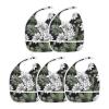 WELLDAY Baby Bibs for Boy and Girls, 2 Pack Cotton Bandana Drool Bin, Adjustable Newborn Bibs for Drooling and Teething, Cactus Flowers Black view 3