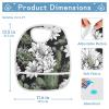 WELLDAY Baby Bibs for Boy and Girls, 2 Pack Cotton Bandana Drool Bin, Adjustable Newborn Bibs for Drooling and Teething, Cactus Flowers Black view 4