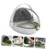 BESTonZON Transparent Silkworm Raising Capsule Portable Observation Box for Boy Girl Multi-Purpose Insect Breeding Container Detachable Design for Easy Use for Silkworm Enthusiasts view 3