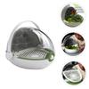 BESTonZON Transparent Silkworm Raising Capsule Portable Observation Box for Boy Girl Multi-Purpose Insect Breeding Container Detachable Design for Easy Use for Silkworm Enthusiasts view 4