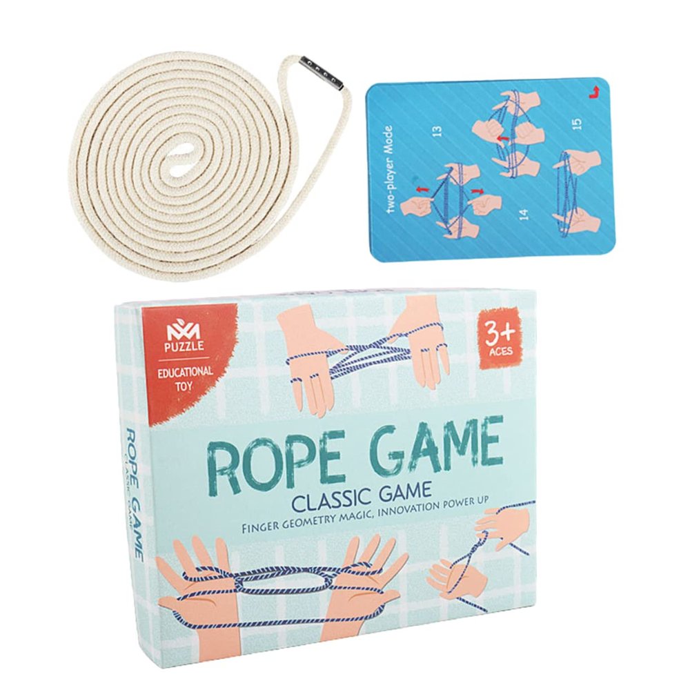 TOYANDONA 1set Finger Rope and Girls Cooperative Cradle String Toy for Fun Learning and Development for Home and