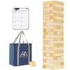 Megwoz Medium Tumble Tower Games for Kids and Adults 66 Blocks New Zealand Pine Wooden Blocks Stacking to 3.5FT Family Games for Indoors Outdoors Yard Games for Family view 1