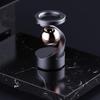 Desktop Suspended Gyroscope, Anti-Gravity Desktop Gyro, Gravity Defying Kinetic Desk Toy, Executive Desk Toy Levitating Spinning Metal, Rotating Spinner with Floating Ball for Desktop Decor(Black) view 3
