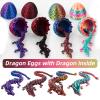 4PCS 3D Printed Dragon Eggs Fidget Toys,Mystery Crystal Dragon Egg for Easter Basket Stuffers, Easter Toys & Decor  Unique Easter Basket Essentials for Kids & Collectors (4 Pack) view 4