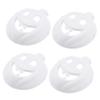 BESPORTBLE 4pcs Blank Pumpkin Mask for Boys and Girls Pulp Craft Masks for Halloween Parties Easy to Paint and Decorate for Creative Art Activities view 1