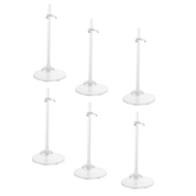 Abaodam 6pcs Transparent Doll Stands Versatile Display Holders for Showcasing Dolls Suitable for Home Store and Collection Use