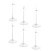 Abaodam 6pcs Transparent Doll Stands Versatile Display Holders for Showcasing Dolls Suitable for Home Store and Collection Use view 1